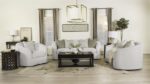 Rainn Upholstered Tight Back Sofa Latte 509171 by Coaster Furniture - Image 13