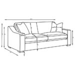 Ashlyn Upholstered Sloped Arms Sofa White 509891 by Coaster Furniture - Image 7