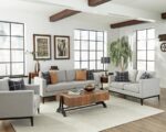 Apperson Light Gray Mid Century Sofa by Coaster Furniture - Image 3