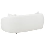 Isabella Upholstered Tight Back Sofa White 509871 by Coaster Furniture - Image 4
