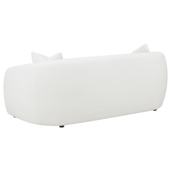 Isabella Upholstered Tight Back Sofa White 509871 by Coaster Furniture - Image 4