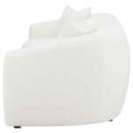Isabella Upholstered Tight Back Sofa White 509871 by Coaster Furniture - Image 5