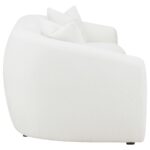Isabella Upholstered Tight Back Sofa White 509871 by Coaster Furniture - Image 6