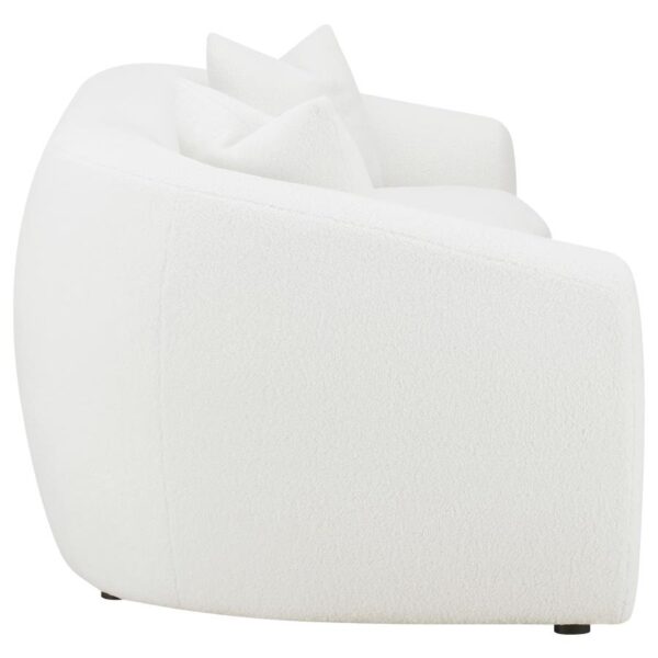 Isabella Upholstered Tight Back Sofa White 509871 by Coaster Furniture - Image 6