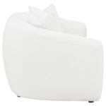 Isabella Upholstered Tight Back Loveseat White 509872 by Coaster Furniture - Image 4