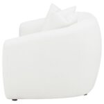 Isabella Upholstered Tight Back Loveseat White 509872 by Coaster Furniture - Image 7