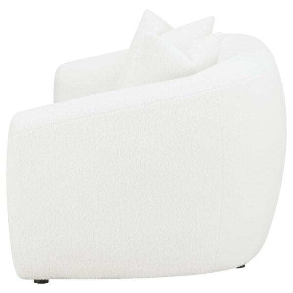 Isabella Upholstered Tight Back Loveseat White 509872 by Coaster Furniture - Image 7