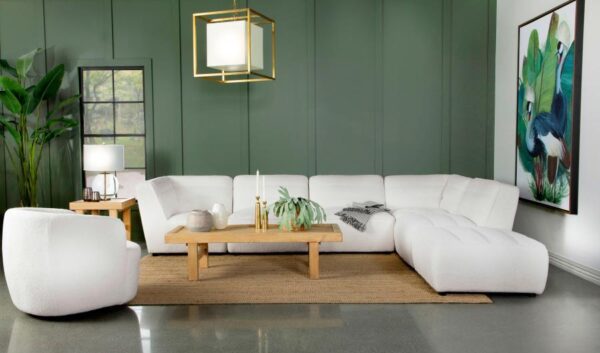 Upholstered Swivel Chair Natural 905726 by Coaster Furniture - Image 9