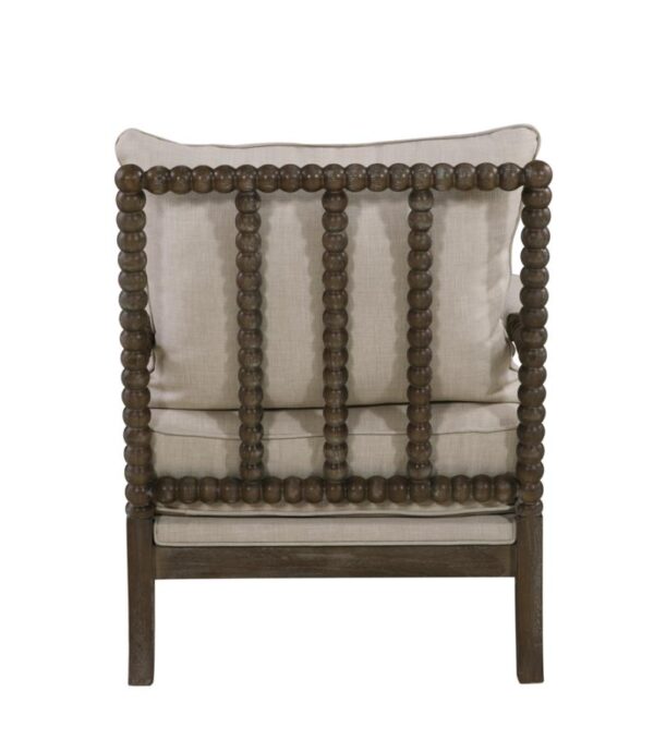 Cushion Back Accent Chair Oatmeal and Natural 905362 by Coaster Furniture - Image 7