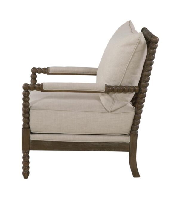Cushion Back Accent Chair Oatmeal and Natural 905362 by Coaster Furniture - Image 8