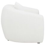 Isabella Upholstered Tight Back Chair White 509873 by Coaster Furniture - Image 4