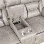 Greer Upholstered Tufted Back Glider Loveseat 651352 by Coaster Furniture - Image 4