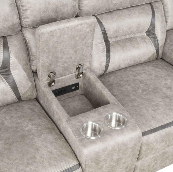Greer Upholstered Tufted Back Glider Loveseat 651352 by Coaster Furniture - Image 4