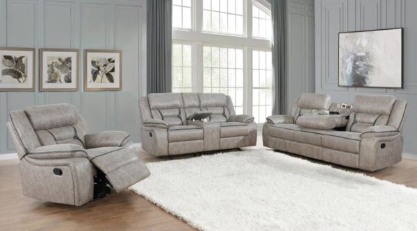 Greer Upholstered Tufted Back Glider Loveseat 651352 by Coaster Furniture - Image 8