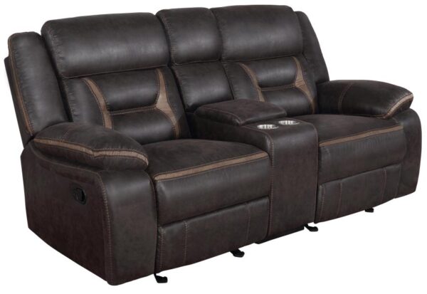 Greer Upholstered Tufted Back Glider Loveseat 651355 by Coaster Furniture - Image 4