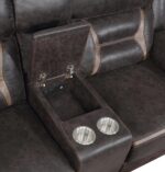 Greer Upholstered Tufted Back Glider Loveseat 651355 by Coaster Furniture - Image 5