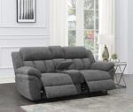 Bahrain Power Reclining Loveseat with Console by Coaster Furniture - Image 2