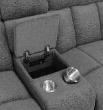 Bahrain Power Reclining Loveseat with Console by Coaster Furniture - Image 4
