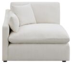 Hobson Sloped Track Arms LAF Chair Off-White 551454LAF by Coaster Furniture