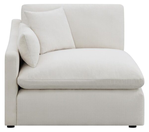 Hobson Sloped Track Arms LAF Chair Off-White 551454LAF by Coaster Furniture - Image 2