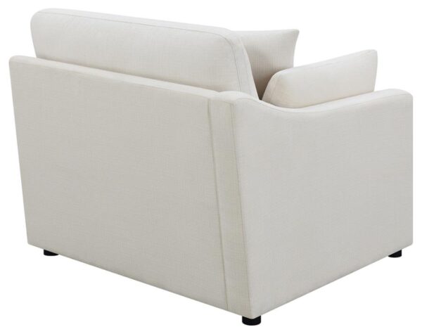 Hobson Sloped Track Arms LAF Chair Off-White 551454LAF by Coaster Furniture - Image 3