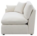 Hobson Sloped Track Arms LAF Chair Off-White 551454LAF by Coaster Furniture - Image 4
