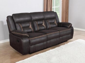 Greer Upholstered Tufted Back Motion Sofa 651354 by Coaster Furniture