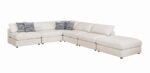 Serene upholstered rectangular ottoman beige 551323 by coaster furniture - Image 2
