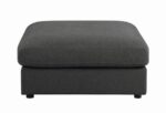linen ottoman