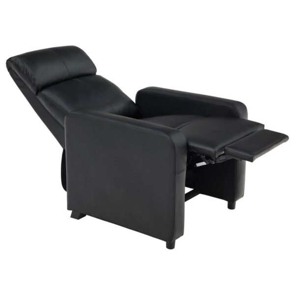 Toohey Home Theater Push Back Recliner Black 600181 by Coaster Furniture - Image 7