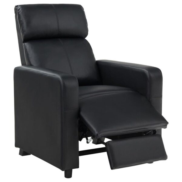 Toohey Home Theater Push Back Recliner Black 600181 by Coaster Furniture - Image 9