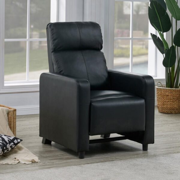 Toohey Home Theater Push Back Recliner Black 600181 by Coaster Furniture - Image 10