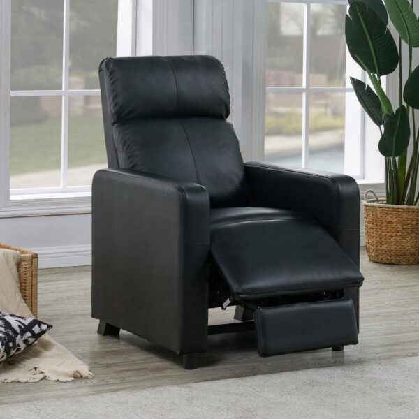 Toohey Home Theater Push Back Recliner Black 600181 by Coaster Furniture - Image 11