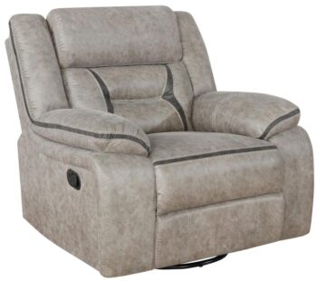 Greer Upholstered Tufted Back Glider Recliner 651353 by Coaster Furniture