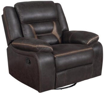 Greer Upholstered Tufted Back Glider Recliner 651356 by Coaster Furniture
