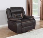 Greer Upholstered Tufted Back Glider Recliner 651356 by Coaster Furniture - Image 3