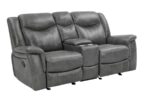 Conrad Upholstered Motion Loveseat Cool Gray 650355 by Coaster Furniture
