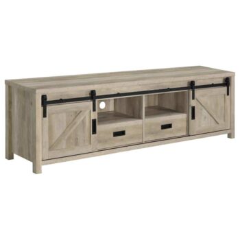 Madra Rectangular TV Console with 2 Sliding Doors 736263 by Coaster Furniture