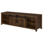 Madra Rectangular TV Console with 2 Sliding Doors 736273 by Coaster Furniture - Image 6