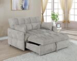 Cotswold Tufted Cushion Sleeper Sofa Bed Light Grey 508307 By Coaster Furniture