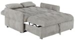 Cotswold Tufted Cushion Sleeper Sofa Bed Light Grey 508307 By Coaster Furniture - Image 2