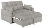 Cotswold Tufted Cushion Sleeper Sofa Bed Light Grey 508307 By Coaster Furniture - Image 3