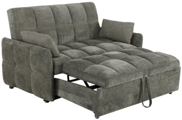 Cotswold Tufted Cushion Sleeper Sofa Bed Dark Gray 508308 By Coaster Furniture - Image 4