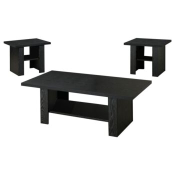 Rodez 3-piece Occasional Table Set Black Oak 700345 By Coaster Furniture