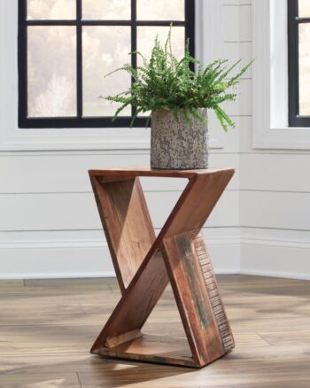 Lily Geometric Accent Table Natural 910180 By Coaster Furniture