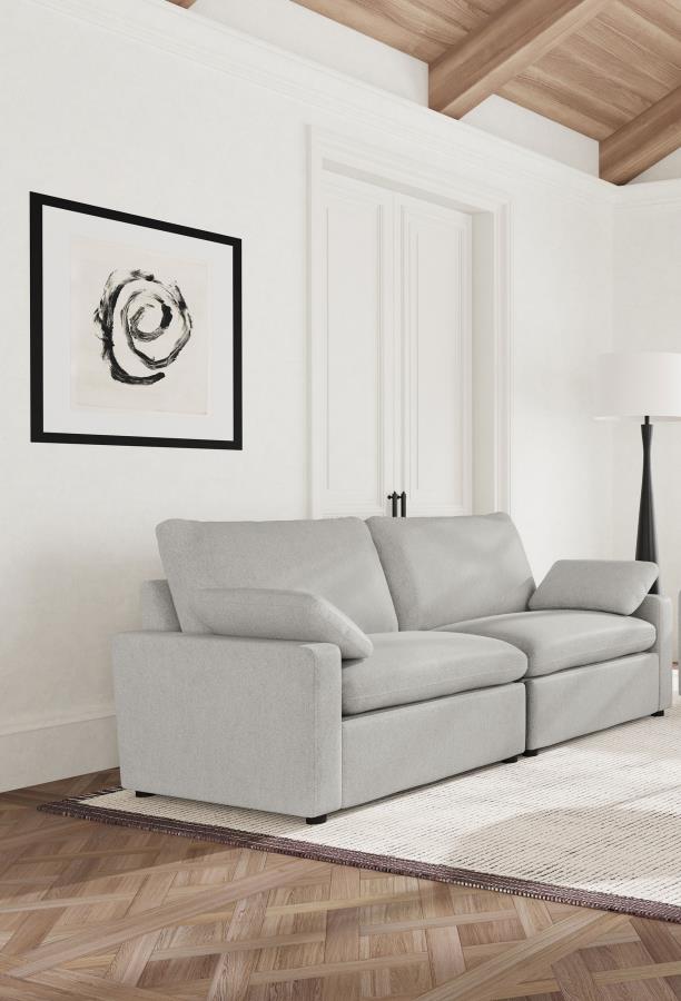 Collins Modular Power Loveseat Gray By Coaster Furniture | Mobilia Cleopatra 3 Collins Modular Power Loveseat Gray by Coaster Furniture - Image 1