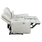 Greenfield Dove Gray Power Reclining Loveseat by Coaster Furniture - Image 6