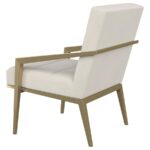 Kirra Upholstered Metal Arm Accent Chair Cream by Coaster Furniture - Image 3