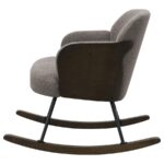 Paige Boucle Upholstered Mid Back Rocking Chair Taupe by Coaster Furniture - Image 4