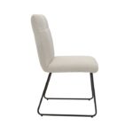 Benito Beige Upholstery Side Dining Chair Set of 2 By Homelegance - Image 2